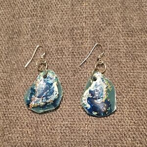 Elegant Blue Dangle Earrings